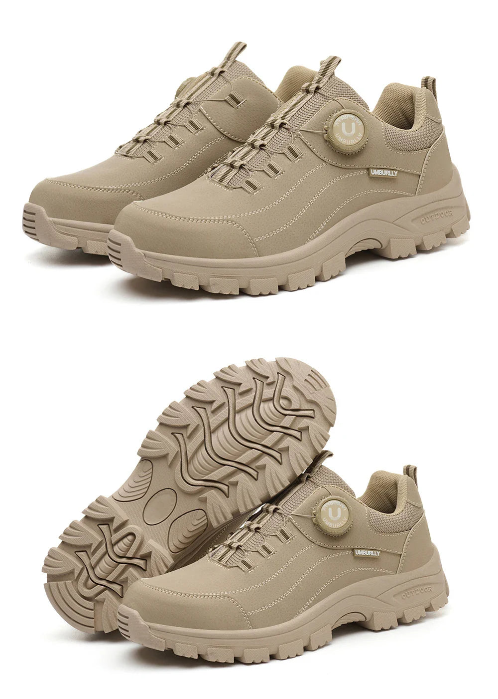 Men's Steel-Toed Safety Shoes With Anti-Crush, Anti-Puncture And Anti-Slip Soles, Fashionable Button Industrial Work Shoes