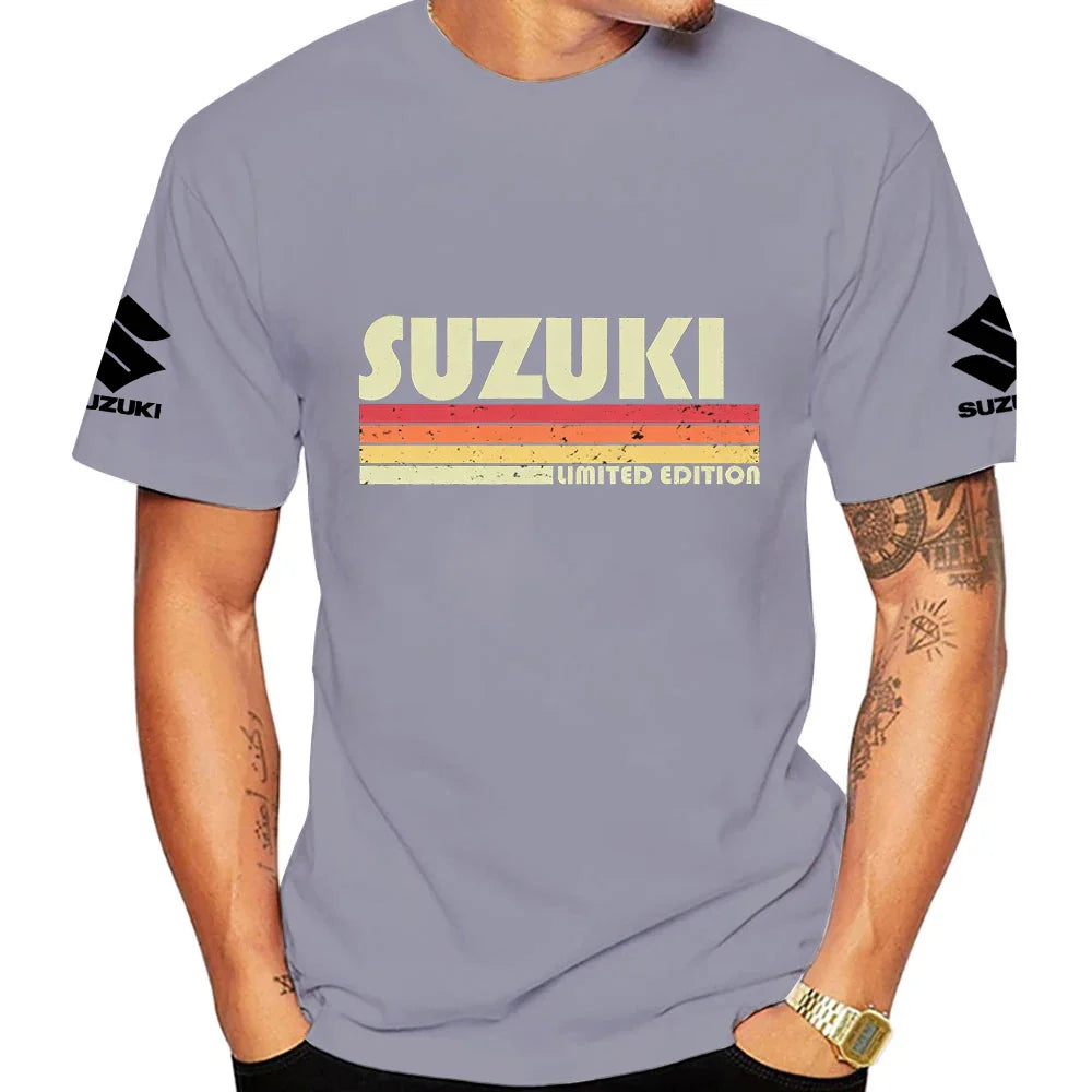 2026 Retro Summer New Fashion 100% Cotton Trendy Men T-shirt Daily Outdoor Sports Party Casual Loose Street Short Sleeve