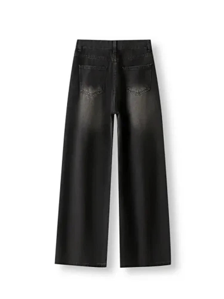 Y2K Slimming Pear-Shaped Loose Straight Bell Bottoms