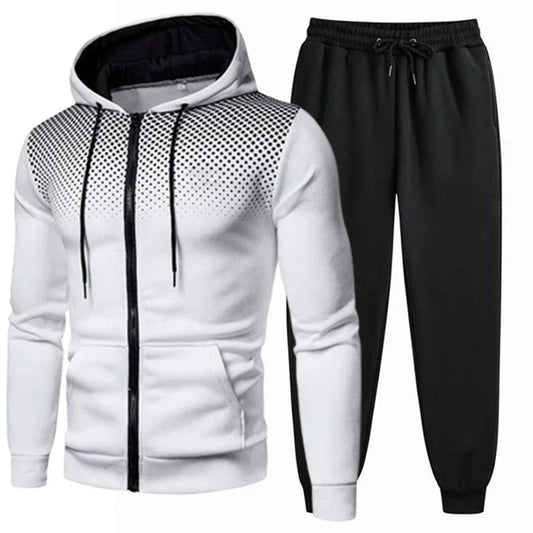 2024 Mens Tracksuits Men's Clothing Men Sets Hoodie Set Zipper Sweatshirt Casual Sport Sweatpants Man Sweat Suit Set Running