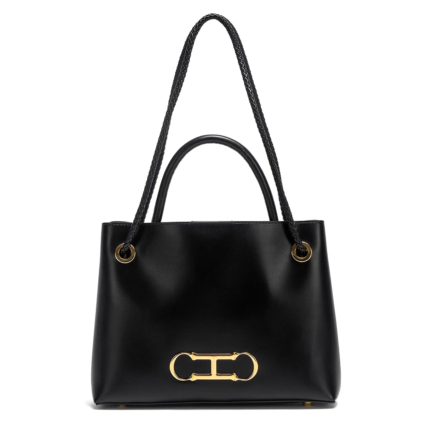 Women's handbag 2025 autumn new black minimalist tote bag dual-use commuting women's bag