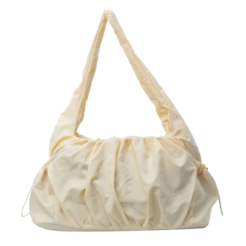 Hot Selling Fashion Nylon Pleated Women's Crossbody Bag 2026 New Casual Trend Versatile Large Capacity Tote Women's Shoulder Bag