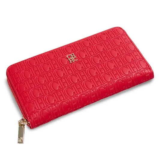 Fashion Classic Women's Portable Wallet Solid Color Design Multi-Letter Embossed Women's Coin Purse Minimalist