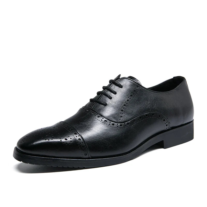Handmade Fashion Mens Brogue Luxury Big Size 47 Wedding Party Leather Business Oxfords Dress Casual Formal Shoes Loafers for Men