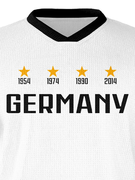 Custom Kids Soccer Jersey Germany Football Shirt with Personalized Name and Number School Team Club Training Jersey