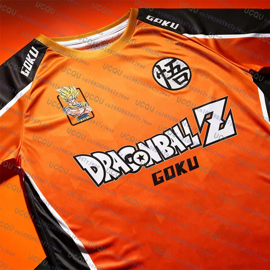 Men's Dragon Ball Z GOKU Anime Football Jersey 3D Print T-Shirt Vintage Oversize Graphic Tee Fashion Sport Bandai Cosplay Tshirt