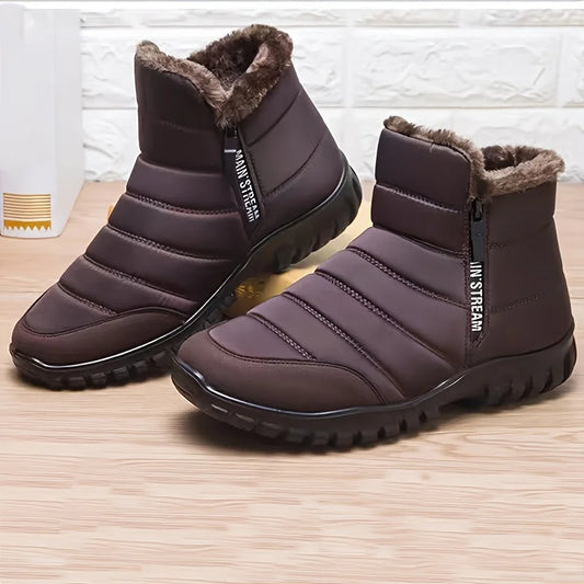 Winter shoes Men's sneakers Warm Cotton Zipper Snow Ankle Boots, Autumncasual shoes Waterproof Snow Boots free shiping shoe