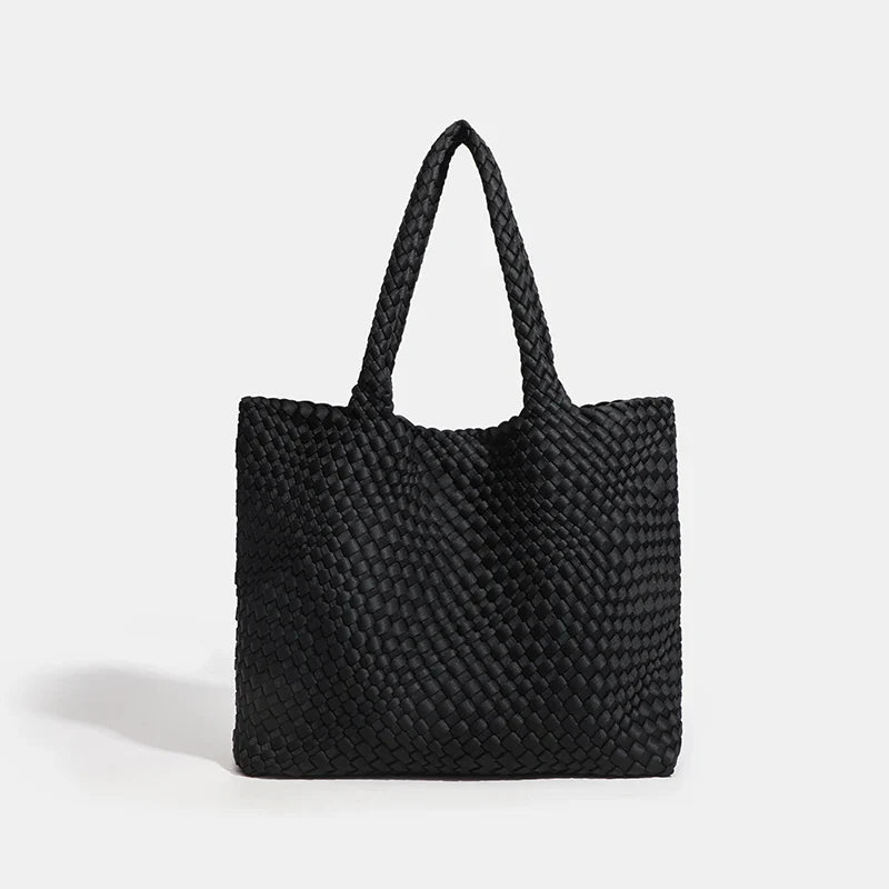 Large size women's tote bag Women's fashion bags 2024 Hot product Neoprene material women's hand-woven bag Large volume Tote bag