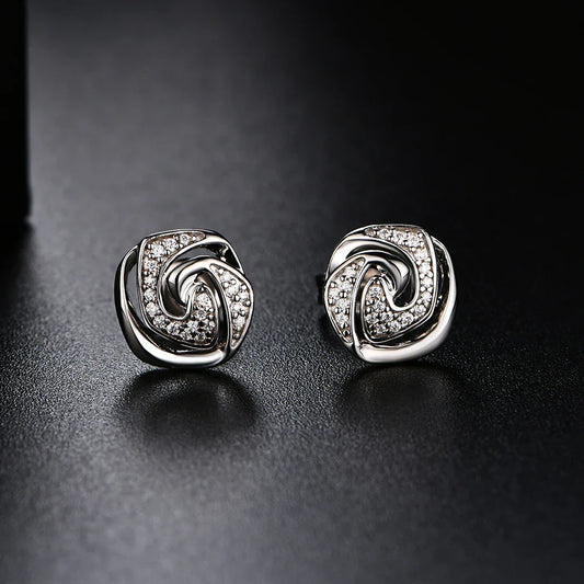 D Color Moissanite Stud Earrings For Women Test Passed Top Quality 925 Sterling Silver Wedding Jewelry Girlfriend Gift