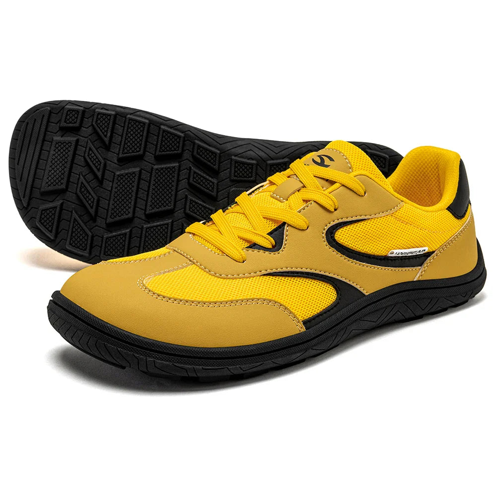 Unisex Barefoot Shoes Wide Width Minimalist Sneakers Zero Drop Classic Retro Outdoor Walking Shoes for Men Women