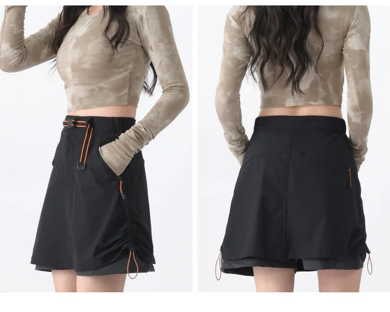 2026 High-Quality Outdoor Women's Mini Skirt, Anti-Exposure, Casual Breathable, Durable and Fashionable Ultra Short Skirt