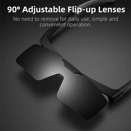 Sunglasses Flip Up Lens Polarized Glasses Fit Over Sunshade MTB Road