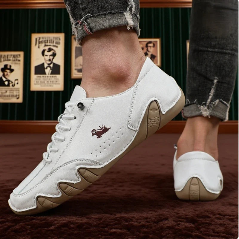 Botas de Tornozelo Masculinas Costura da Moda Leves Confortáveis Sapatos Casuais para Caminhada Tênis Respiráveis para Exterior Dirigir