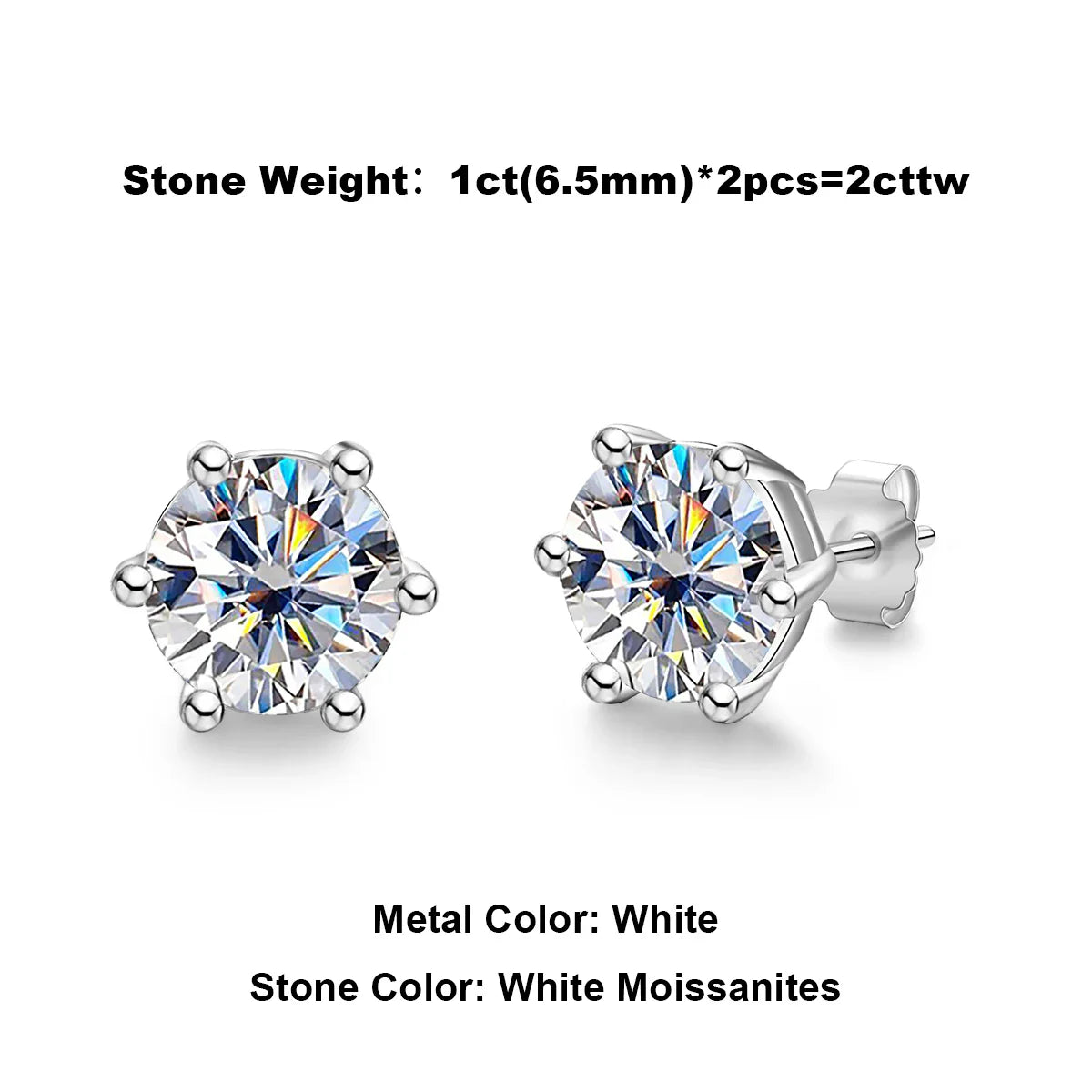 Moissanite Earrings (Not participating in the event.)