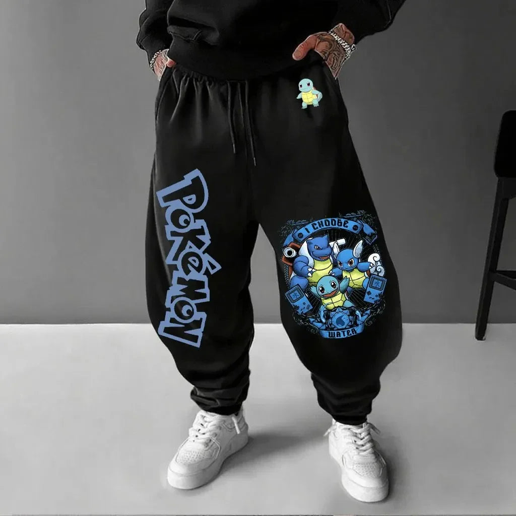 Pokemon Animation Derivatives Men's and Women's Summer Fashion Oversize Hoodie and Sweatpants Popular