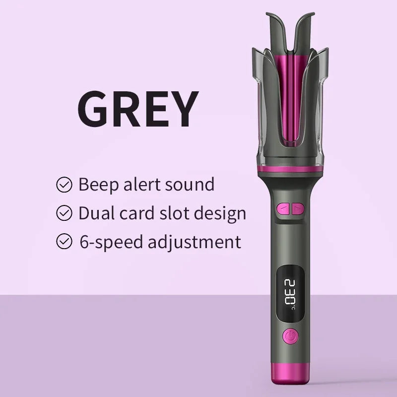 Automatic Curling Iron 32MM Double Slot Negative Ion Portable Hair Curler Constant Temperature Anti Hot Styler for Travel