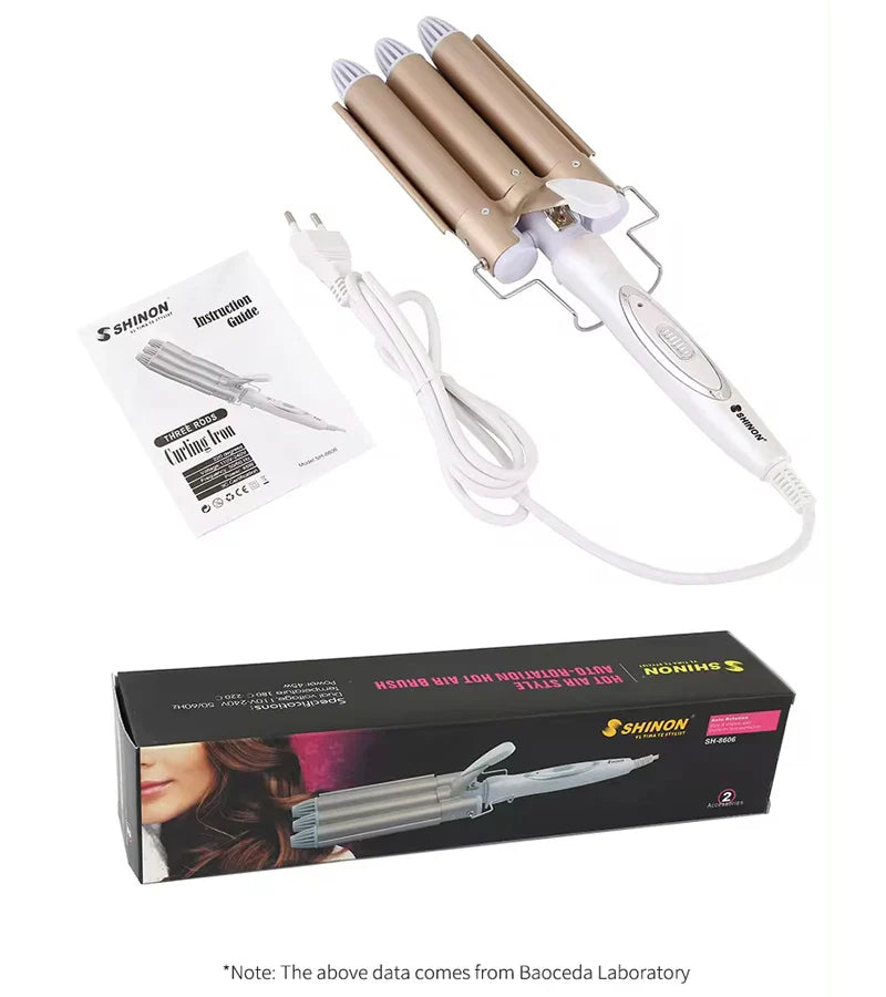 Professional Hair Tools Curling Triple Barrel Hair Styler Hair Curlers Electric Curling Hair Waver Styling Tool