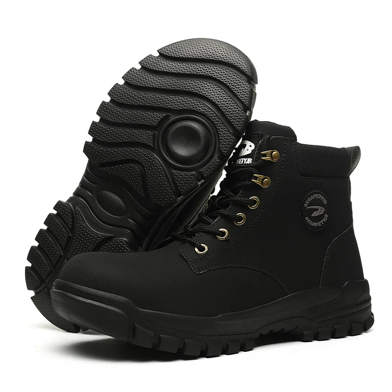 New Design Waterproof Safety Shoes Men Work Sneaker Steel Toe Shoes Puncture Proof Safety Boots Male Lightweight Work Shoes