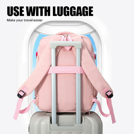Cross-Border Travel Backpack for Men and Women, Large Capacity Shoe Compartment Luggage Bag, Computer Business Bag, Student School Bag, Commuting Bag