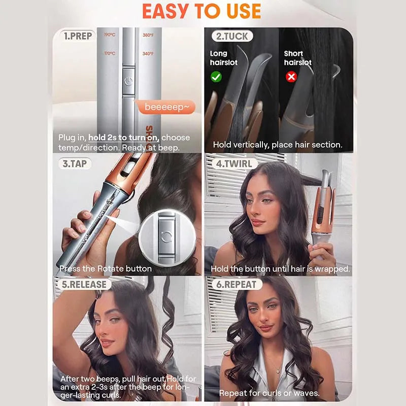 Modern Design Hairdryer Brush Hair Curling Comb Fast Heating Hair Curling Brush Straight and Curly Hair Curler Brush