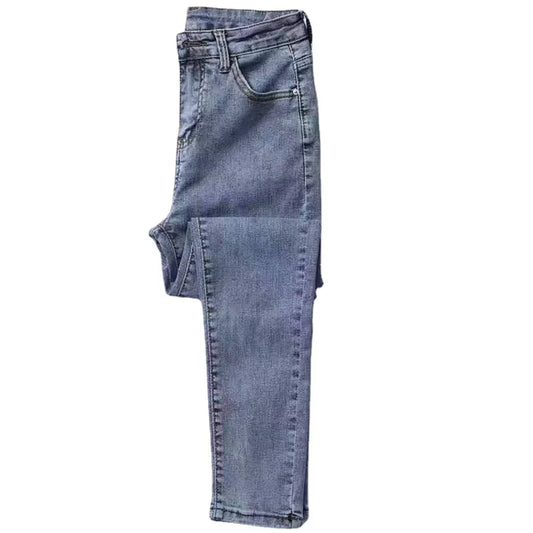 High Waist Jeans Denim Women Spring and Summer New Outer Wear Thickening Tight Elastic All-match Pencil Pants