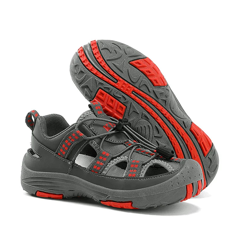 Summer Children Comfortable Sport Water Sandals Outdoor for Boys Closed Toe Anti-Collision Walking Sandals Casual Beach Shoes
