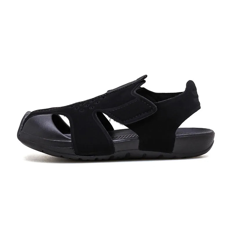 Kids Sport Sandals Summer Boys Closed-Toe Water Shoes, Non-Slip Luxury Beach Flat Shoes for Toddler Boys Girls