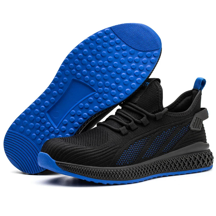 Steel Toe Safety Shoes for Men Women Lightweight Work Sneakers Puncture Proof Work Shoes Unisex Coustruction Safety Work Boots