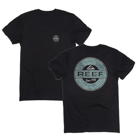 Men's High-luxury Brand Reef New Printing T-shirt Vacation Casual Summer Top Men's Short-sleeved Round Neck Cotton T-shirt Top
