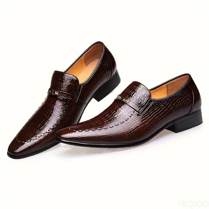 2025 Large Size Fashionable Men's Office Formal Shoes Low Cut Daily Comfortable Pointed Multifunctional Men's Wedding Shoes