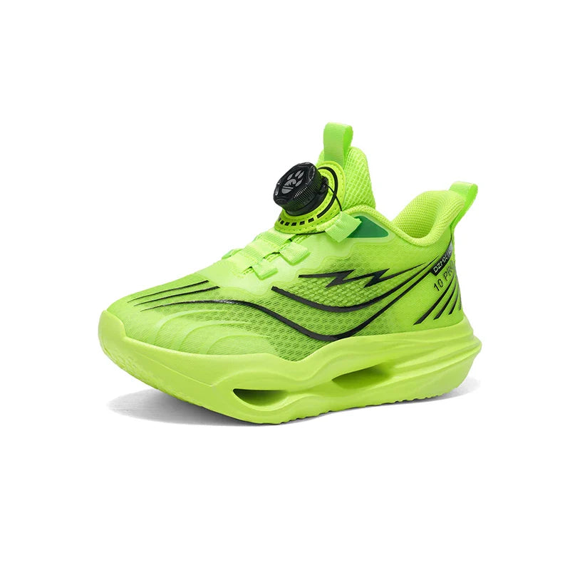 Children‘s Basketball Shoes Non-slip Breathable Sports Training Shoes Outdoor Lace-up Boys Girls Jogging Shoes Mesh Gym Sneakers
