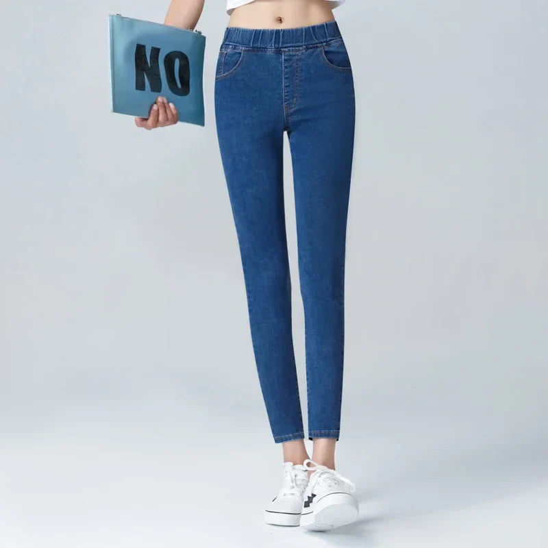 High Waist Tight Fashion Denim Trousers