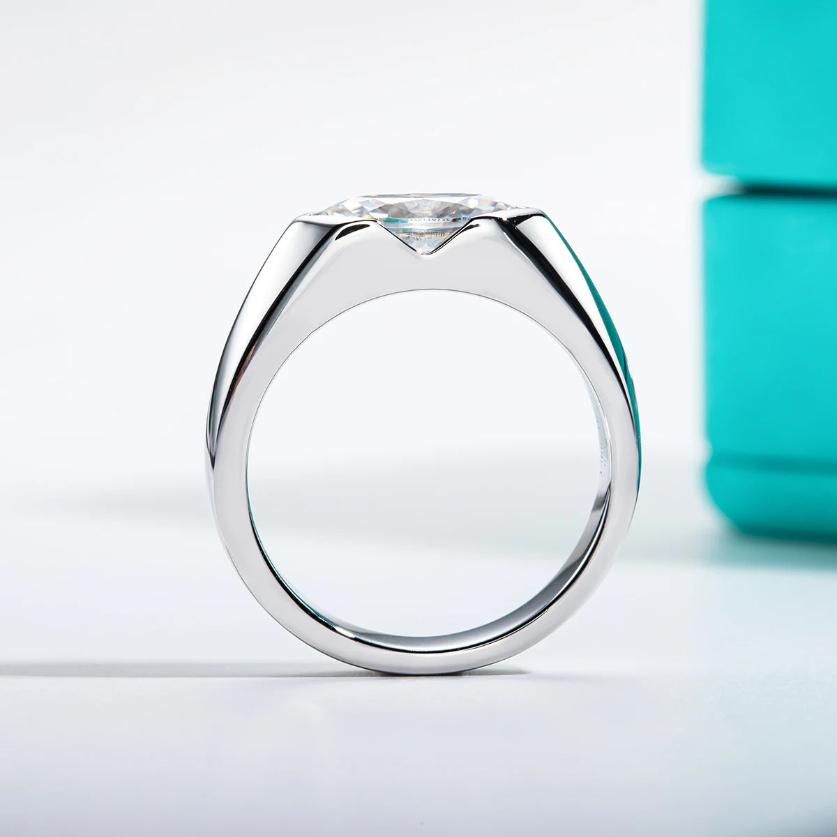 1ct Marquise Cut D Color Moissanite Diamond Engagement Men Ring Silver Wedding Ring For Women Customized Jewelry