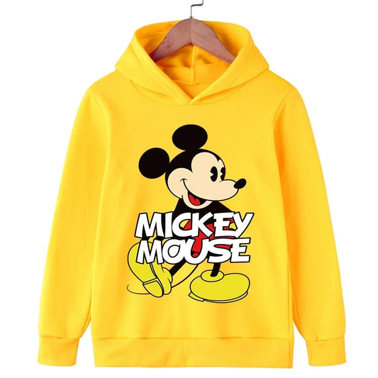 Harajuku Kids Mickey Kawaii hoodie 2-14 years old sweatshirt Spring long sleeve cartoon girls boys casual clothing tops children