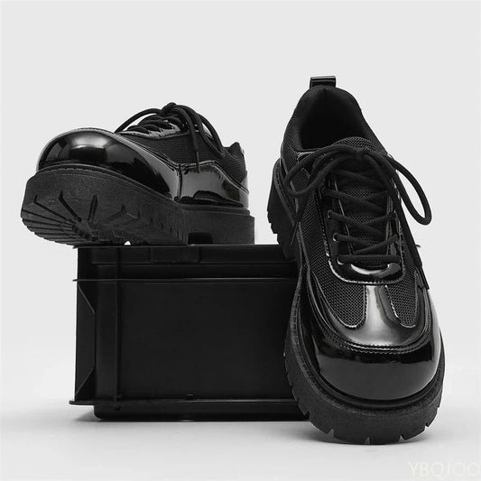 Fashionable versatile men's new spring autumn casual comfortable low top men's shoes thick sole elegant simple formal shoes
