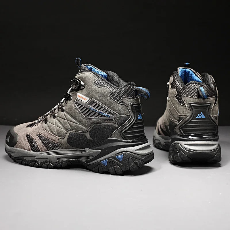 Hiking Boot Men Outdoor Boots Suede High Top Trekking Sport Men Shoes Rainproof Tactical Combat Military Boots