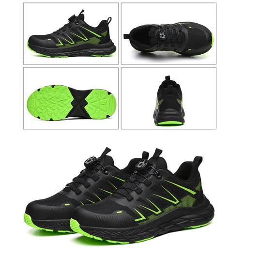 Safety Shoes Man Lightweight Steel Toe Shoes for Men Women Comfort Breathable Safety Shoes Man Indestructible Work Shoes Men 