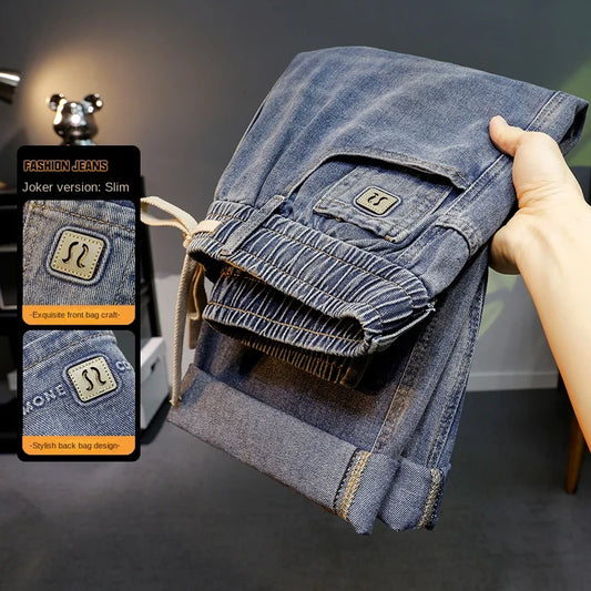 Calça Jeans Masculina Solta Reta 2026 Novo Estilo Casual Confortável Calça Jeans Masculina Moderna Moda Masculina