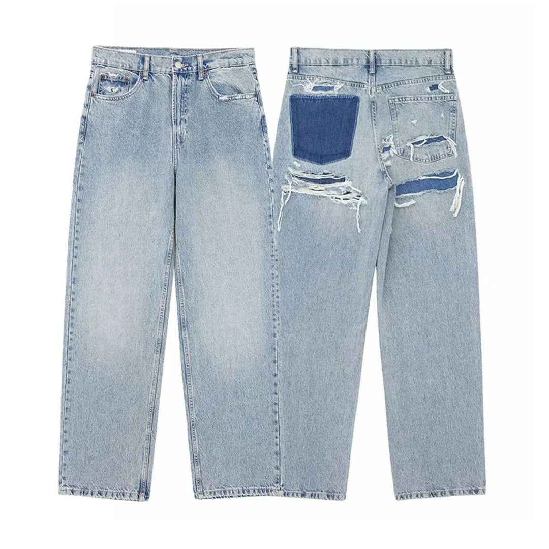 Women's Street Fashion Denim Blue Jeans