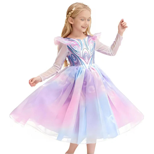 Wicked For Good Girls Cosplay Purple Witch Glinda Princess Cute Dress + Accessories Birthday Party Performance Set
