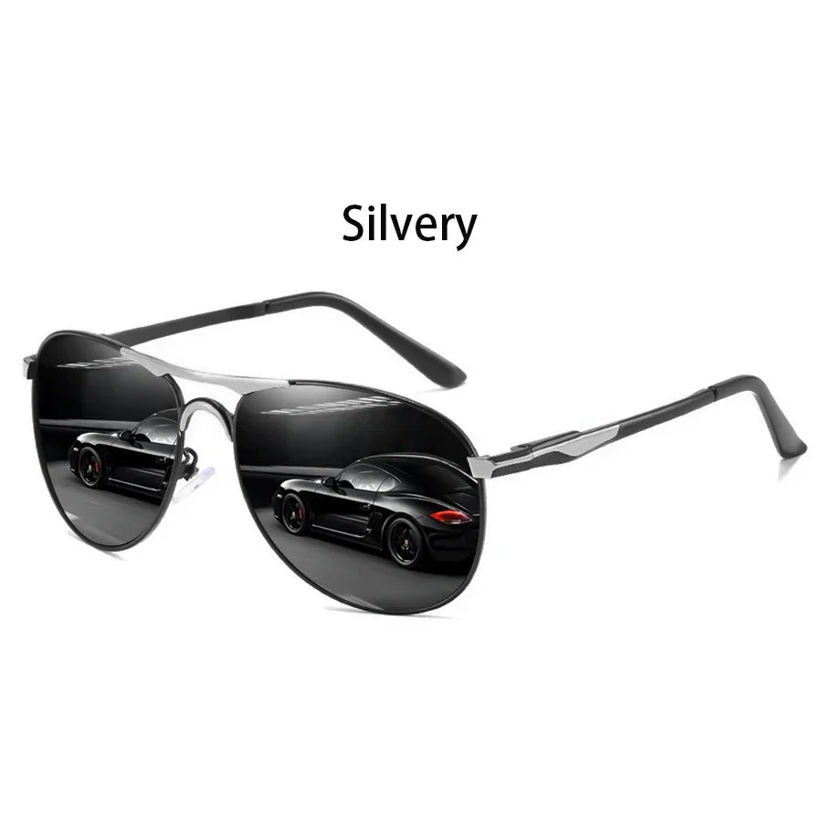 Luxury Oversized Metal Pilot Sunglasses Men Women Driving Fishing Sun Glasses Male Female Sunglass Man Eyewear