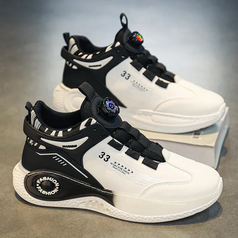 Tênis Masculino com Fivela Rotativa Confortável Antiderrapante Cadarço Durável para Atividades ao Ar Livre