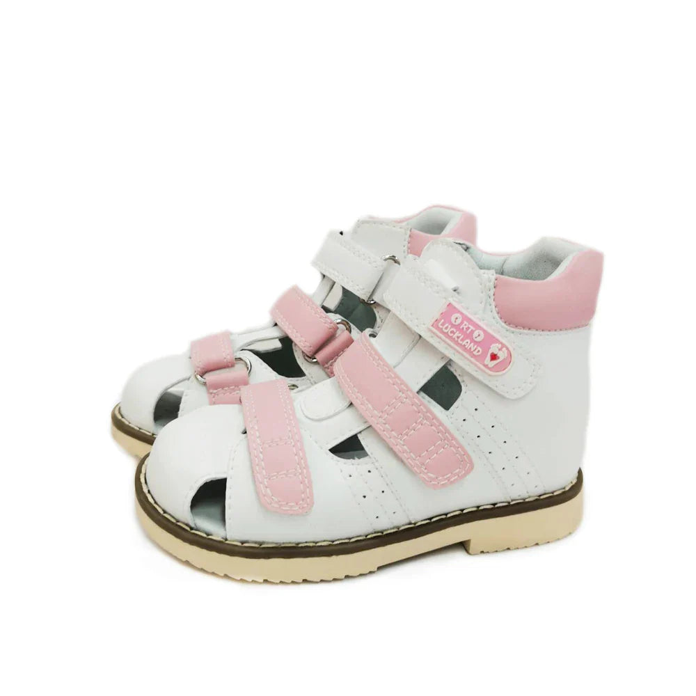 Child Girl Sandals Boys Children's Orthopedic Shoes Summer Toddler Flower Design Princess Flatfeet Footwear 2 To 8Years Age