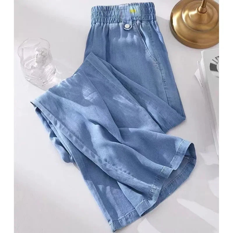 Women's Summer Trendy Brand Thin Wide Leg Pants