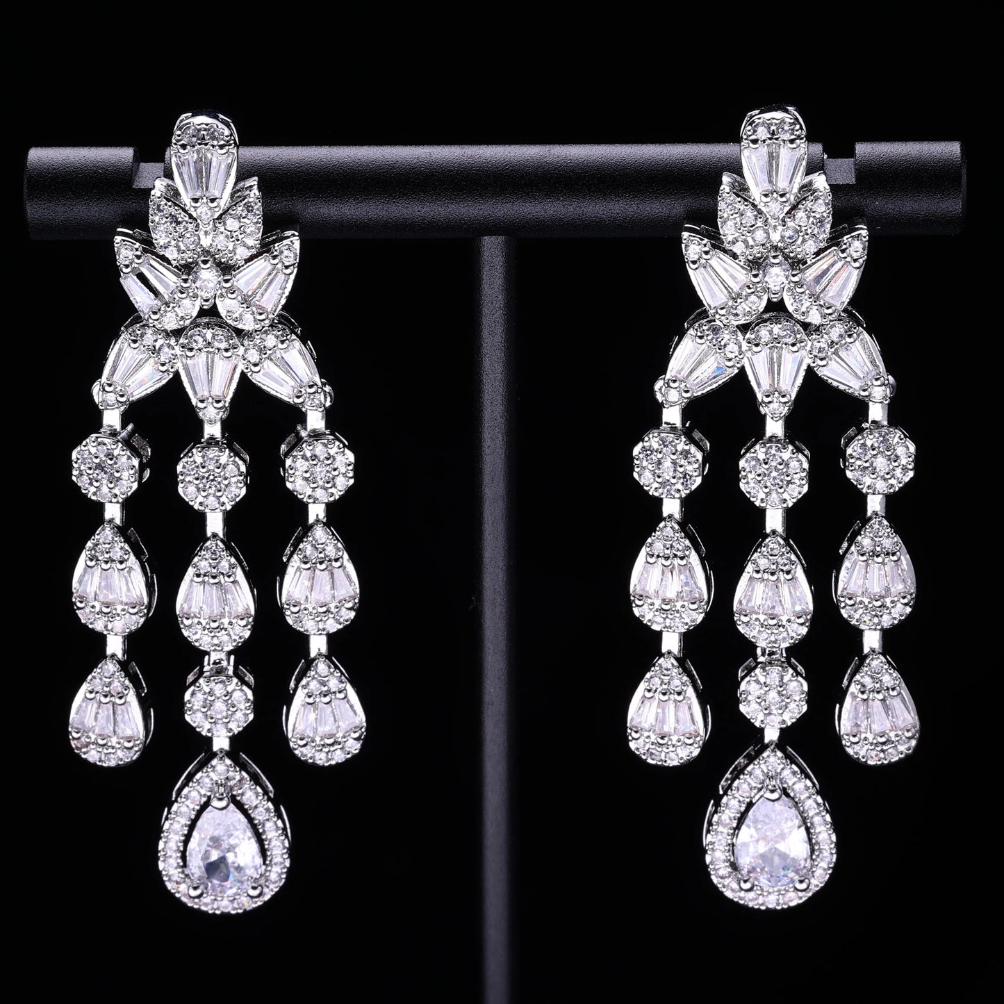 2023 New Dubai Nigeria Africa 4-piece Set Women's Cubic zirconia Jewelry Set Bridal Wedding Party Luxury CZ Crystal Jewelry Set