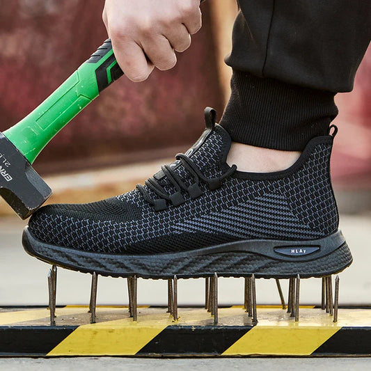 Men's safety shoes, breathable work sports shoes, puncture and smash resistant work boots, safety protective shoesTactical Boots