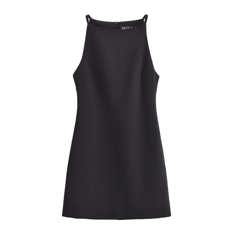 White Mini Dress Woman Sleeveless Summer Short Dresses For Women 2025 Off Shoulder Black Sexy Dress Evening Party Dresses