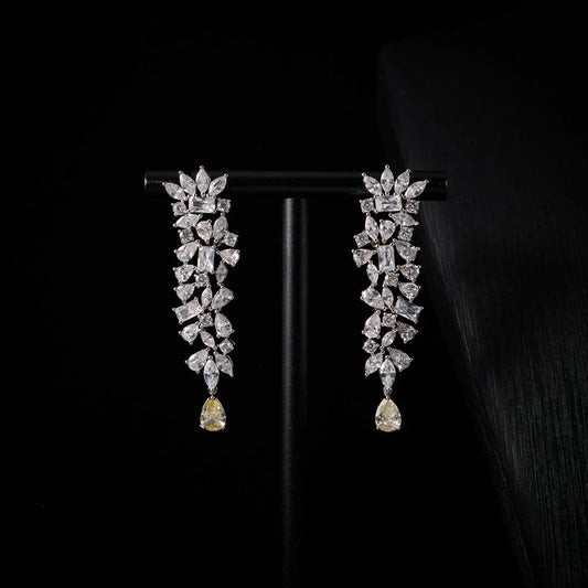 00073 Bridal Cubic Zirconia Necklace Set for Women Dubai Jewelry Sets Wedding Jewelry Wedding & Engagement Accessories