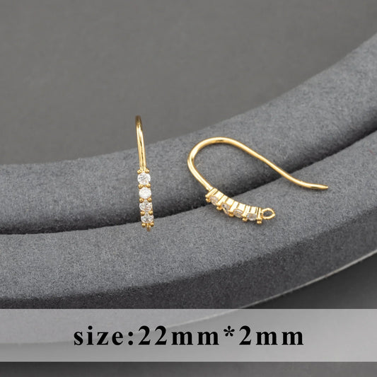 20pcs/lot M800 jewelry accessories,pass REACH,nickel free,18k gold plated,copper,connector,diy earrings,jewelry making