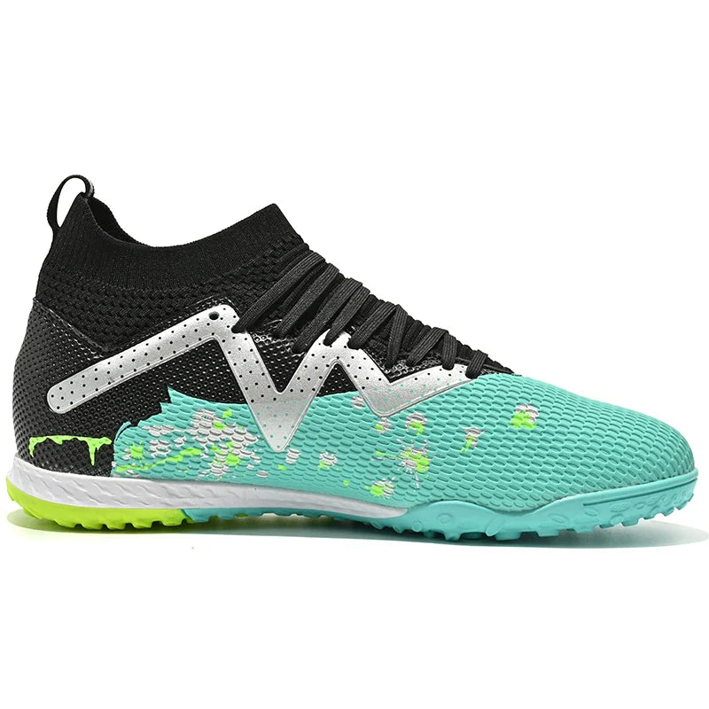 Men New TF Football Boots Society Indoor Original Top Quality Non Slip Male Soccer Shoes Sneakers Ultralight Breathable Ankle